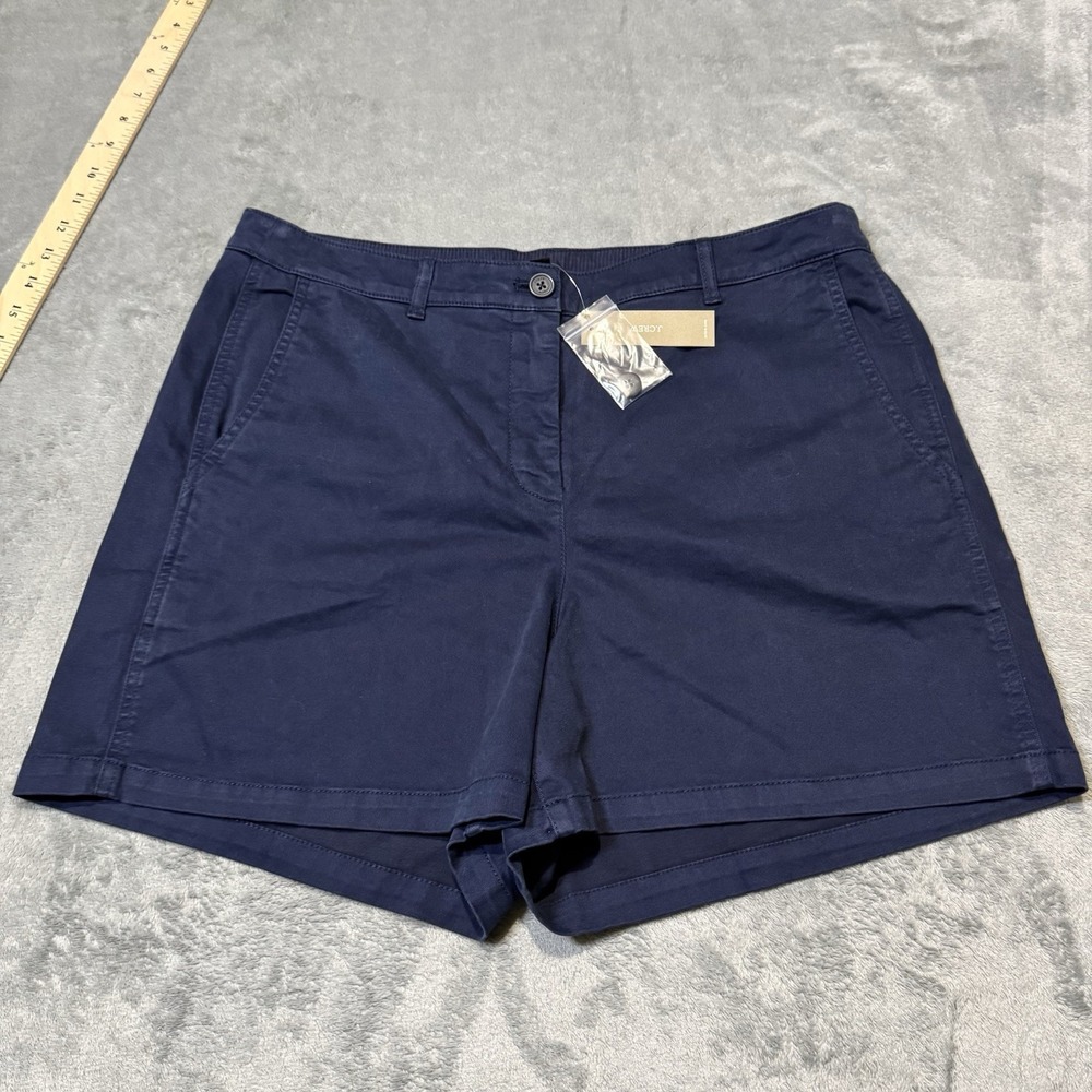 J. Crew Factory Navy Cotton Chino Shorts